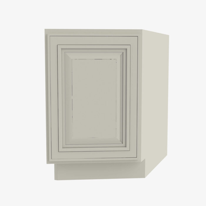 Forevermark SL BTC12L Single Door Cabinets 12 Inch Base Base Transitional Cabinet Left Signature Pearl White 12 Inch Cabinet