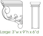 Decorative Corbels & Appliques SL-CORBEL60L