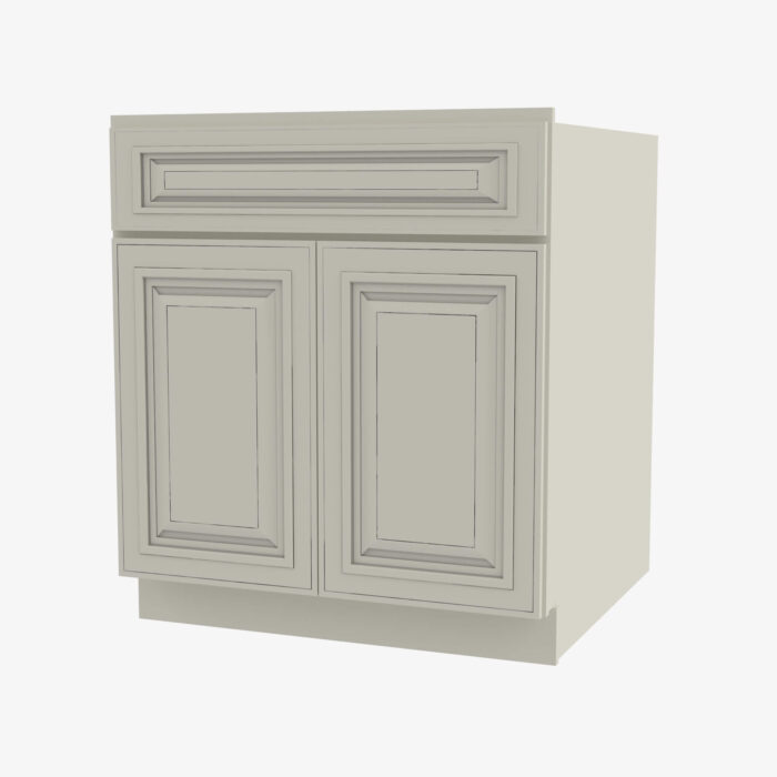 Forevermark SL SB27B Double Door 27 Inch Sink Base Cabinet Signature Pearl White 27 Inch Cabinet