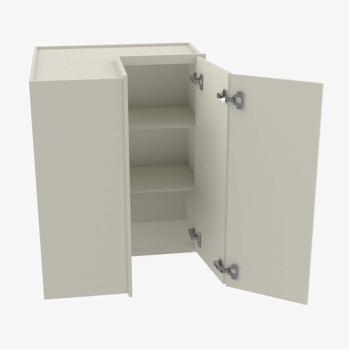 Forevermark SL WSQ2430 24 Inch Easy Reach Wall Corner Cabinet Signature Pearl White 24 Inch Cabinet 3