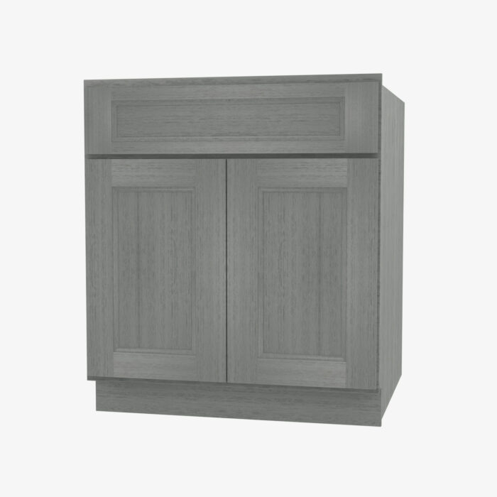 Forevermark TG B24B Double Door 24 Inch Base Cabinet Midtown Grey Grey 24 Inch Cabinet 3