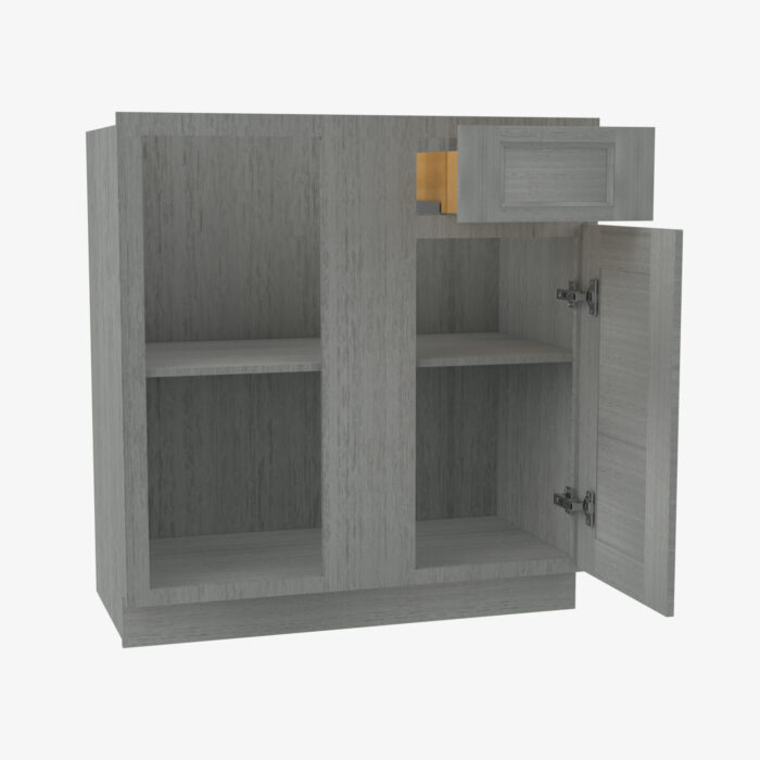 Forevermark TG BBLC3942 36W Double Door 36 Inch Base Blind Corner Cabinets Cabinet Midtown Grey Grey 36 Inch Cabinet 2