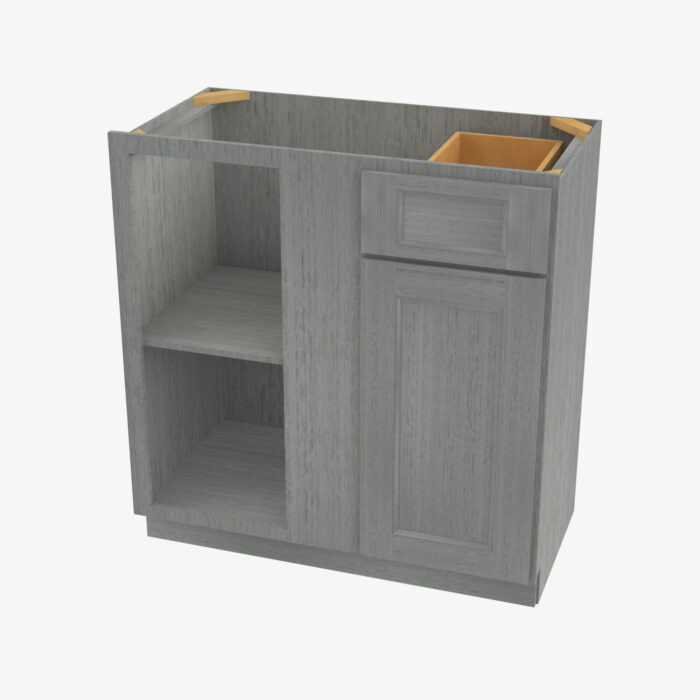 Forevermark TG BBLC3942 36W Double Door 36 Inch Base Blind Corner Cabinets Cabinet Midtown Grey Grey 36 Inch Cabinet 4
