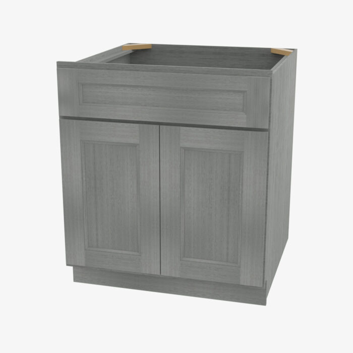 Forevermark TG S2421B 34 12 Double Door 24 Inch Sink Base Vanity with Drawers Midtown Grey Grey 24 Inch Cabinet 4