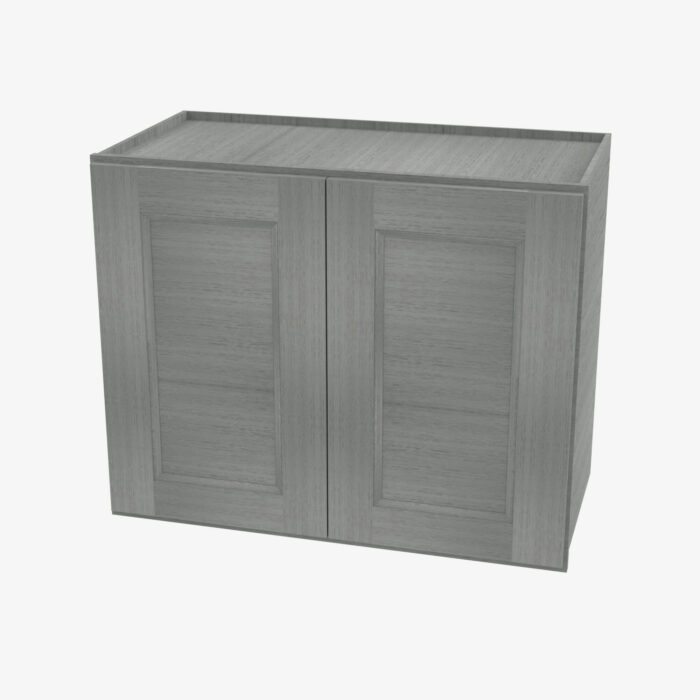 Forevermark TG W2430B Double Door 24 Inch Wall Cabinet Midtown Grey Grey 24 Inch Cabinet 4