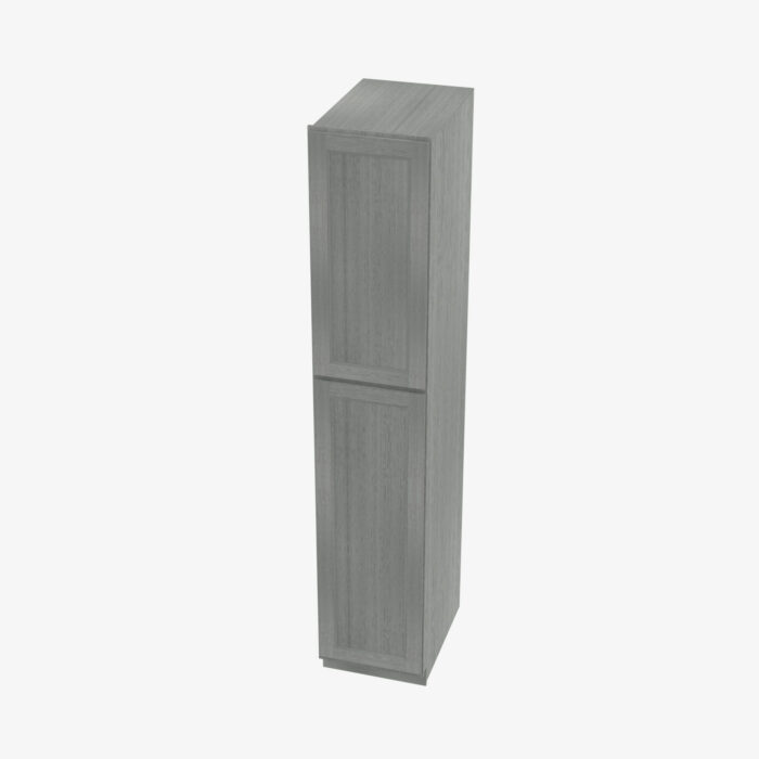 Forevermark TG WP1584 Double Door 15 Inch Tall Wall Pantry Cabinet Midtown Grey Grey 15 Inch Cabinet 6