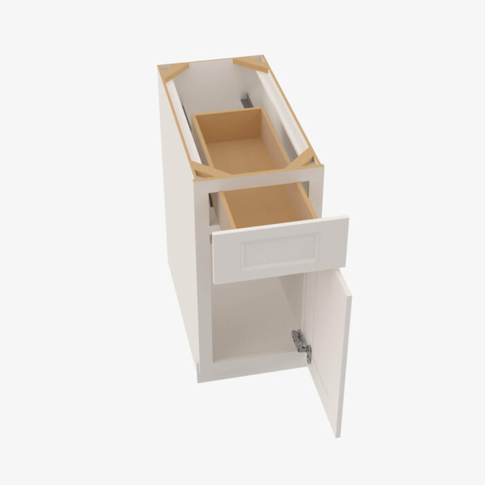 Forevermark TQ B09 Single Door Cabinets 9 Inch Base Cabinet Townplace Crema Cream 9 Inch Cabinet 4