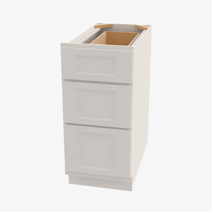 Forevermark TQ DB12 3 12 Inch 3 Drawer Pack Base Cabinet Townplace Crema Cream 12 Inch Cabinet 2