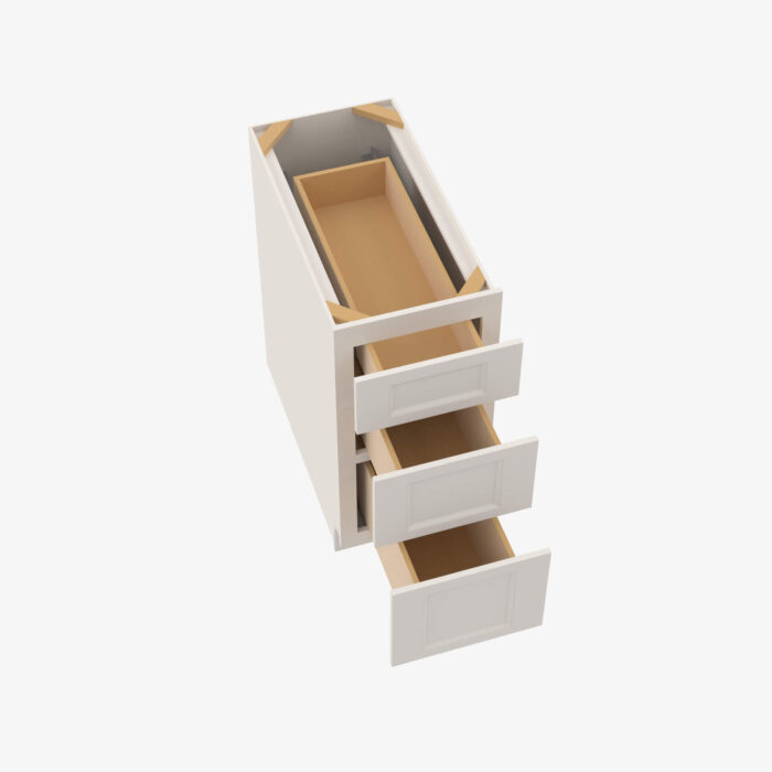 Forevermark TQ DB12 3 12 Inch 3 Drawer Pack Base Cabinet Townplace Crema Cream 12 Inch Cabinet 4