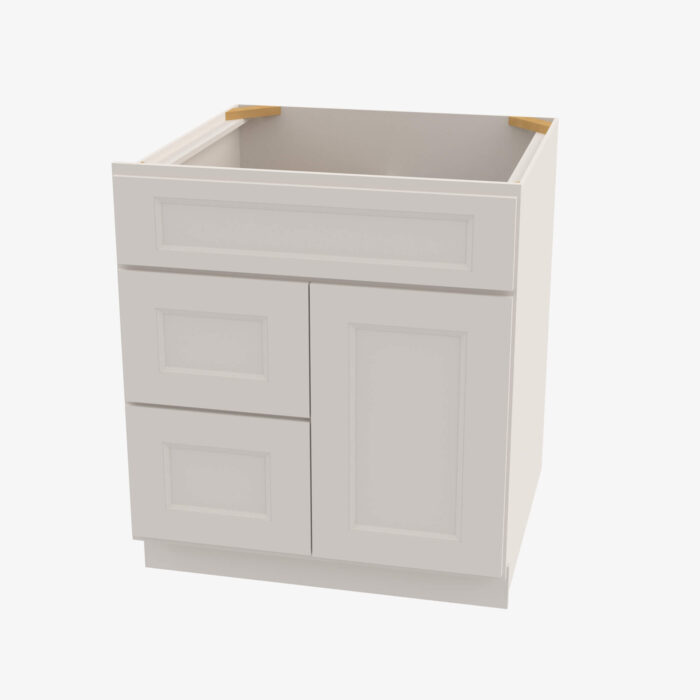 Forevermark TQ S3021DL 34 12 Single Door Cabinets 30 Inch Combo Vanity with Left Drawer Townplace Crema Cream 30 Inch Cabinet 2