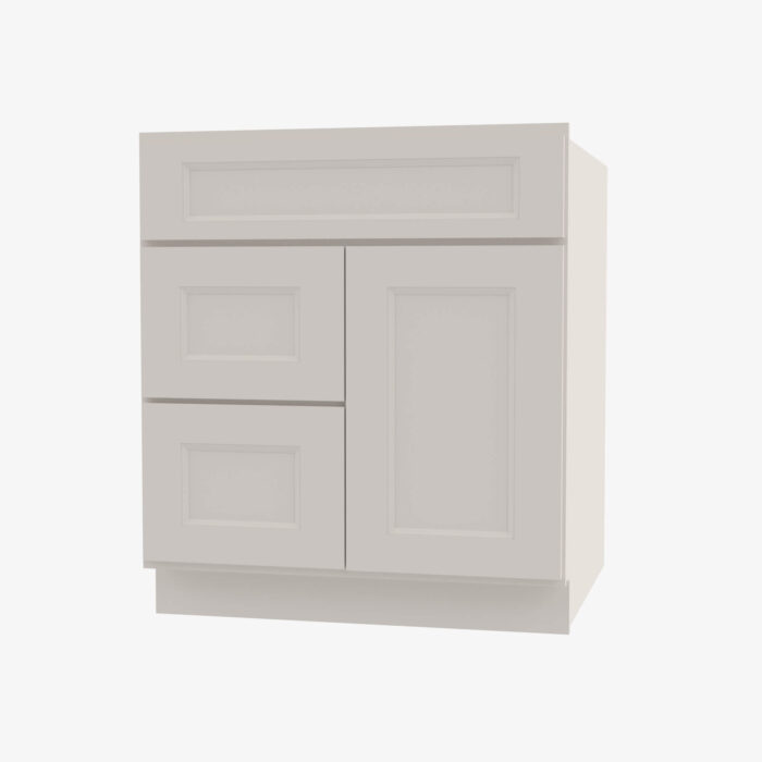 Forevermark TQ S3021DL 34 12 Single Door Cabinets 30 Inch Combo Vanity with Left Drawer Townplace Crema Cream 30 Inch Cabinet 6