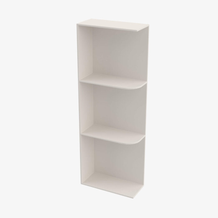 Forevermark TQ WES530 Wall End Shelf with Open Shelves TSG Forevermark Townplace Crema Cream 5 Inch Cabinet 2