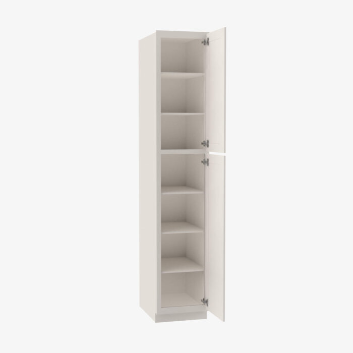 Forevermark TQ WP1584 Double Door 15 Inch Tall Wall Pantry Cabinet Townplace Crema Cream 15 Inch Cabinet 3