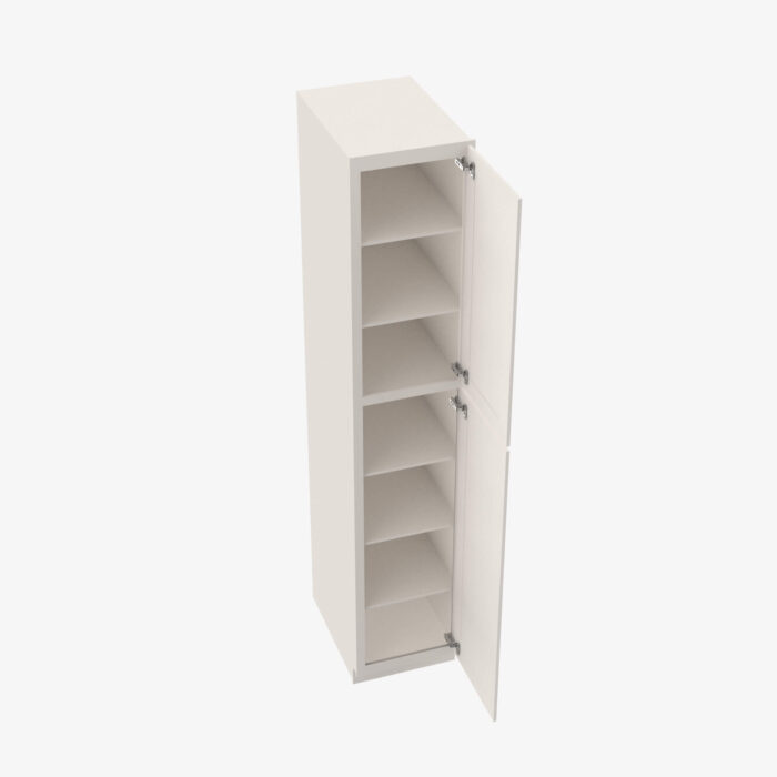 Forevermark TQ WP1584 Double Door 15 Inch Tall Wall Pantry Cabinet Townplace Crema Cream 15 Inch Cabinet 4