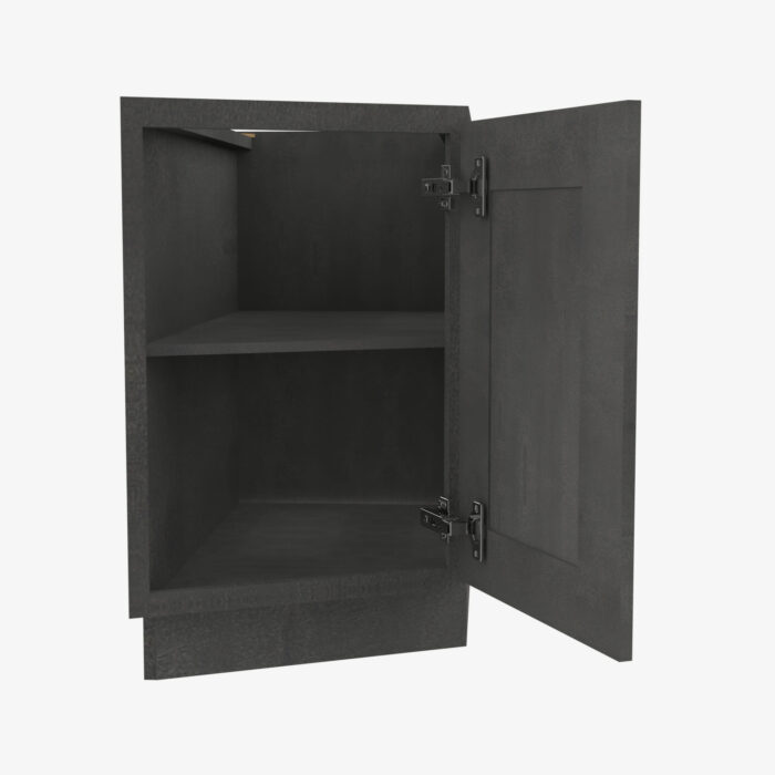 Forevermark TS BTC12L Single Door Cabinets 12 Inch Base Base Transitional Cabinet Left Townsquare Grey Grey 12 Inch Cabinet 2