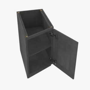 Forevermark TS BTC12L Single Door Cabinets 12 Inch Base Base Transitional Cabinet Left Townsquare Grey Grey 12 Inch Cabinet