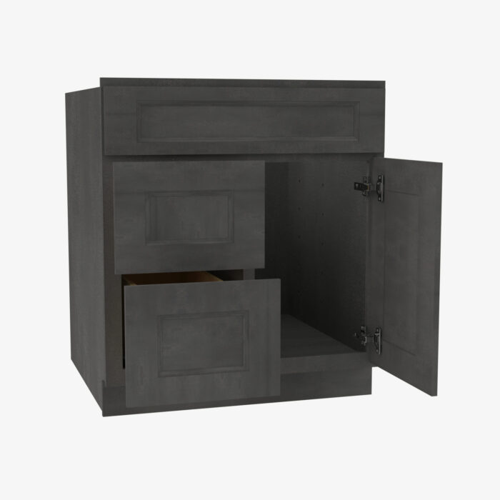 Forevermark TS S3021DL 34 12 Single Door Cabinets 30 Inch Combo Vanity with Left Drawer Townsquare Grey Grey 30 Inch Cabinet 2