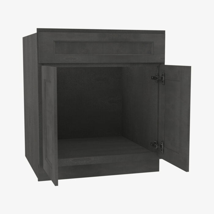 Forevermark TS SB24 Double Door 24 Inch Sink Base Cabinet Townsquare Grey Grey 24 Inch Cabinet 3