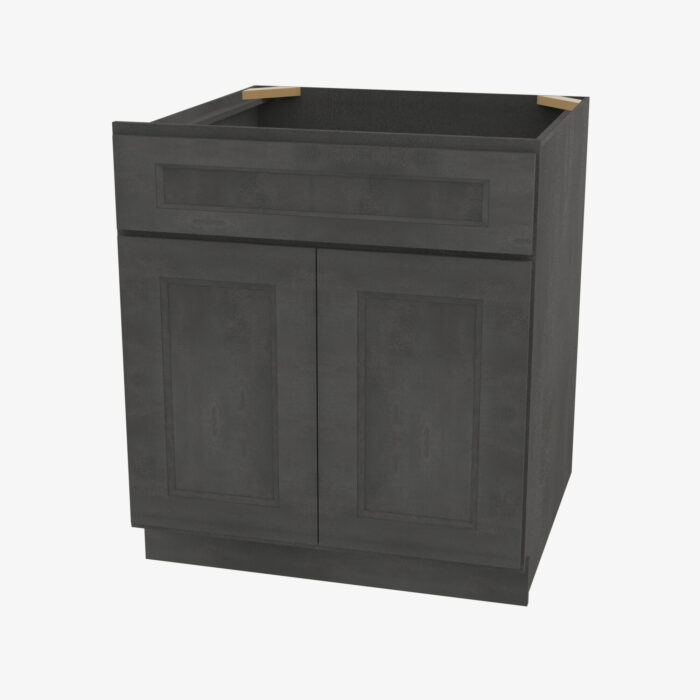 Forevermark TS SB24 Double Door 24 Inch Sink Base Cabinet Townsquare Grey Grey 24 Inch Cabinet 6