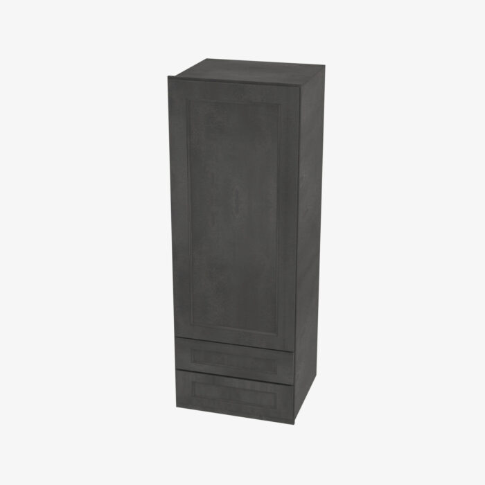 Forevermark TS W2D1848 Single Door Cabinets 18 Inch Wall Cabinet With 2 Built In Drawers Townsquare Grey Grey 18 Inch Cabinet 3