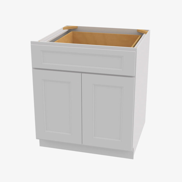 Forevermark TW B24B Double Door 24 Inch Base Cabinet Uptown White White 24 Inch Cabinet 2