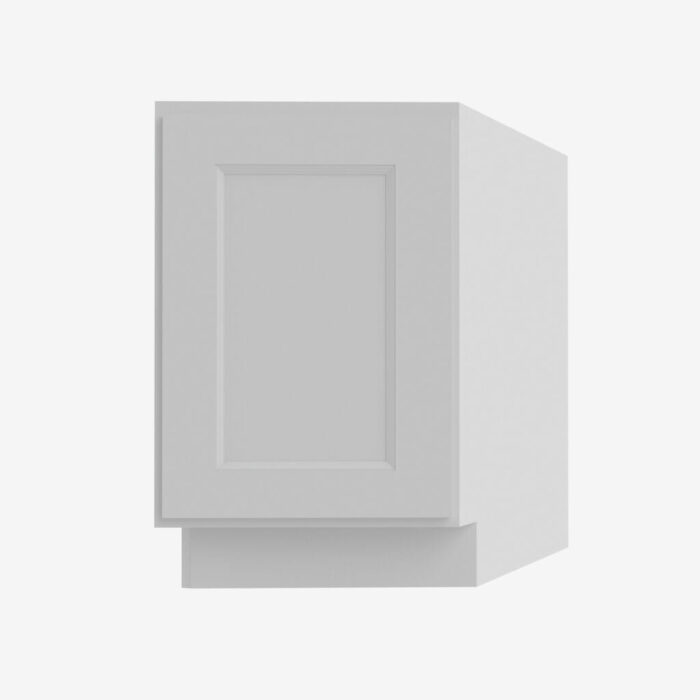 Forevermark TW BTC12L Single Door Cabinets 12 Inch Base Base Transitional Cabinet Left Uptown White White 12 Inch Cabinet