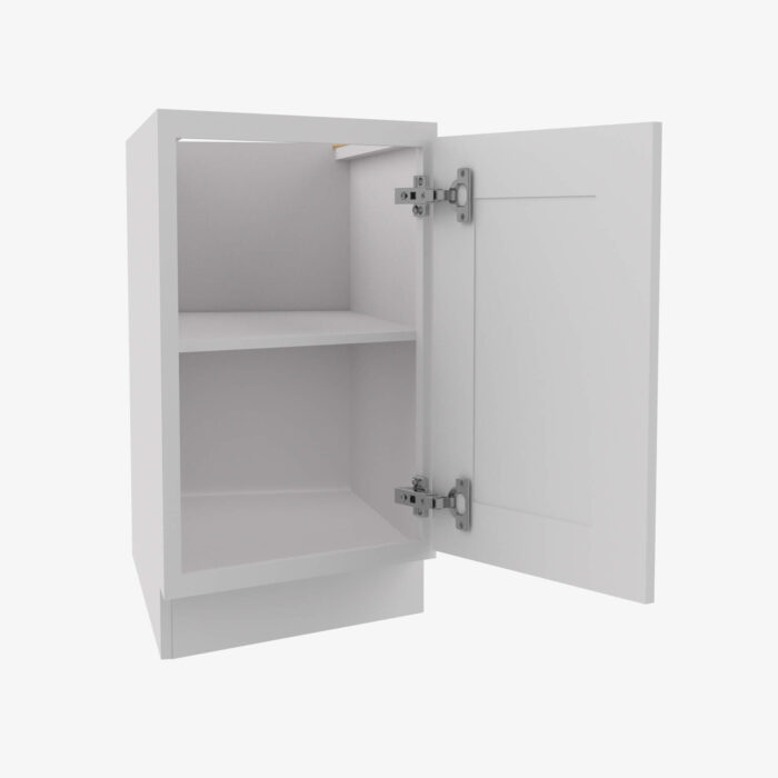 Forevermark TW BTC12R Single Door Cabinets 12 Inch Base Base Transitional Cabinet Right Uptown White White 12 Inch Cabinet 4