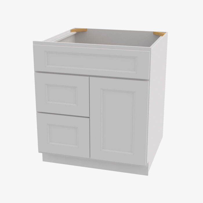 Forevermark TW S3621BDL 34 12 Double Door 36 Inch Sink Base Combo Vanity with Left Drawer Uptown White White 36 Inch Cabinet 2