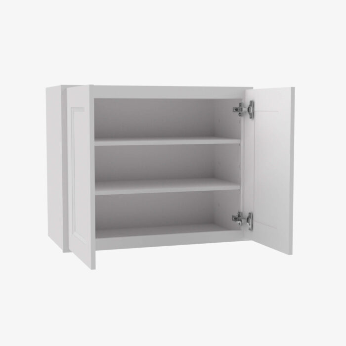 Forevermark TW W2430B Double Door 24 Inch Wall Cabinet Uptown White White 24 Inch Cabinet 3