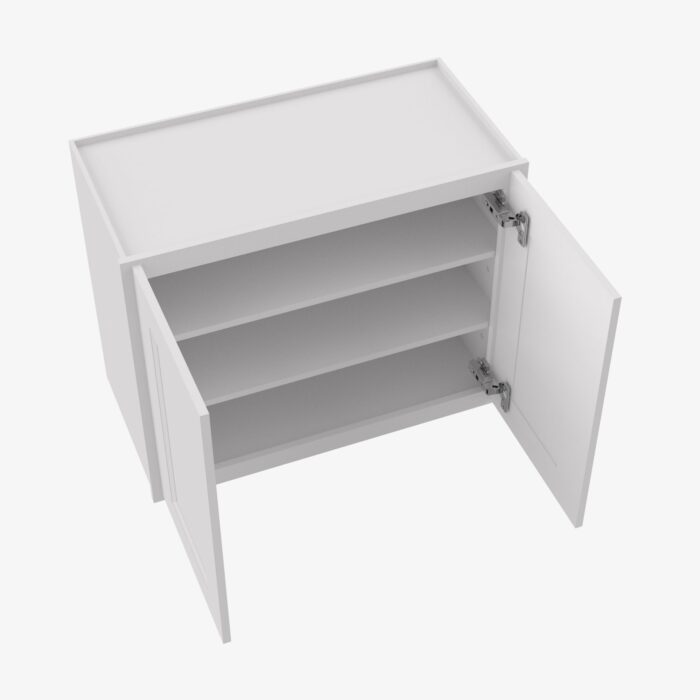 Forevermark TW W2436B Double Door 24 Inch Wall Cabinet Uptown White White 24 Inch Cabinet 4