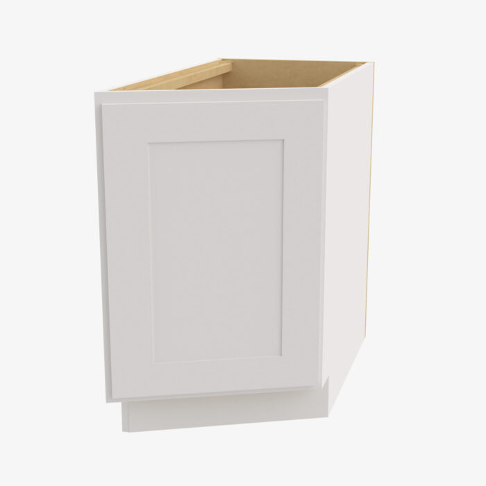 Forevermark VW BTC12L Single Door Cabinets 12 Inch Base Base Transitional Cabinet Left Rio Vista White Shaker White 12 Inch Cabinet 4
