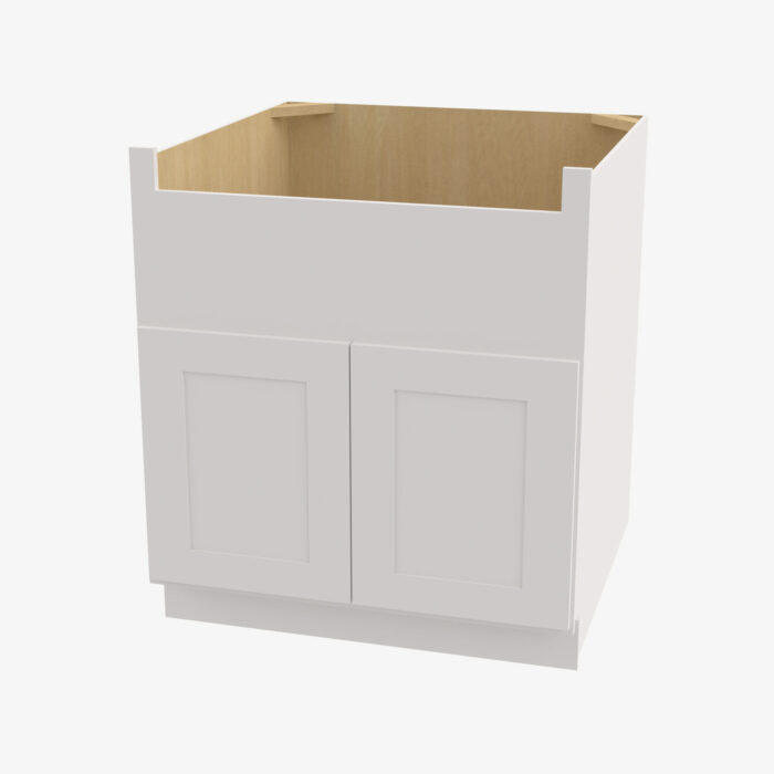 Forevermark VW FSB36B Double Door 36 Inch Farmhouse Sink Base Cabinet Rio Vista White Shaker White 36 Inch Cabinet