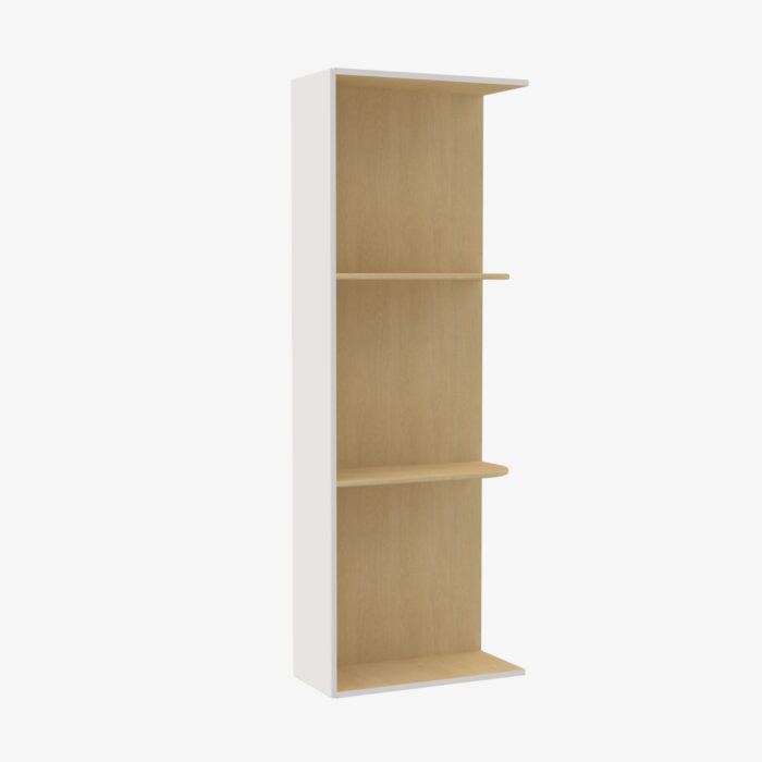 Forevermark VW WES530 Wall End Shelf with Open Shelves TSG Forevermark Rio Vista White Shaker White 5 Inch Cabinet 3