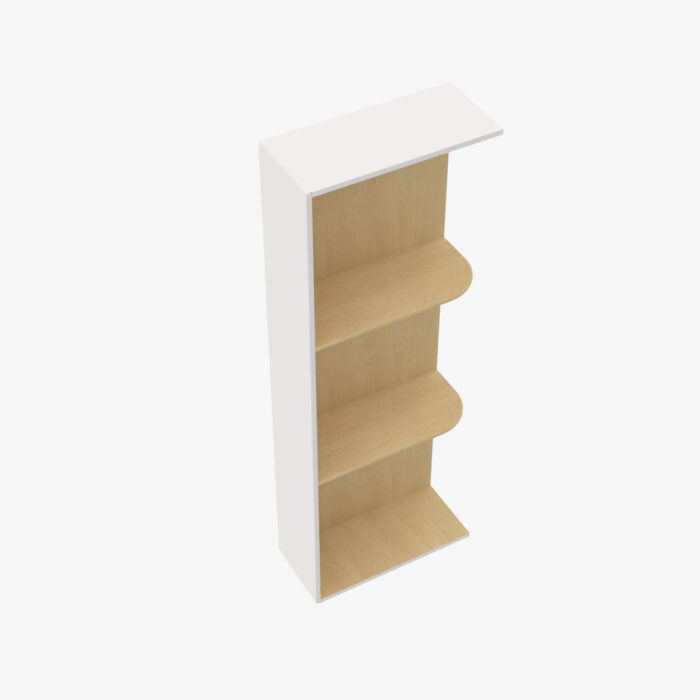 Forevermark VW WES530 Wall End Shelf with Open Shelves TSG Forevermark Rio Vista White Shaker White 5 Inch Cabinet 4
