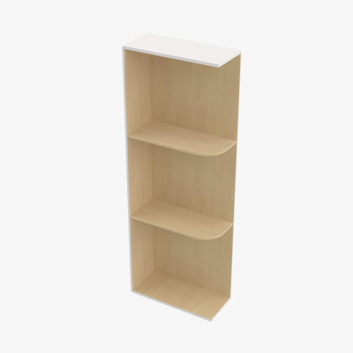 Forevermark VW WES530 Wall End Shelf with Open Shelves TSG Forevermark Rio Vista White Shaker White 5 Inch Cabinet 6