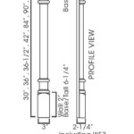 Decor Legs and Pilasters TQ-POLE28-W336 Forevermark Townplace Crema
