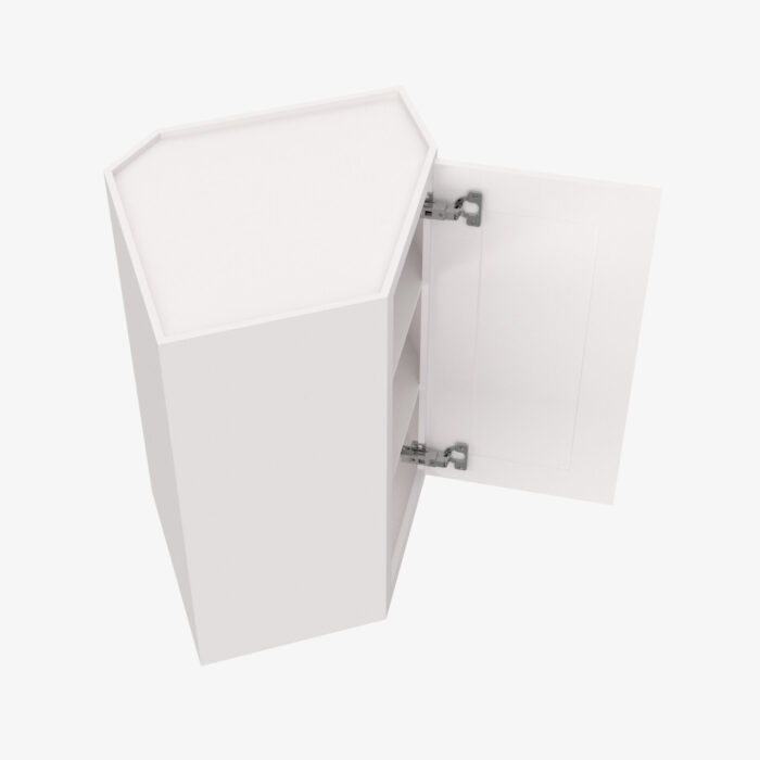 Wall Glass Door with No Mullion and with Clear Glass PW-WDC274215GD Forevermark Petit White