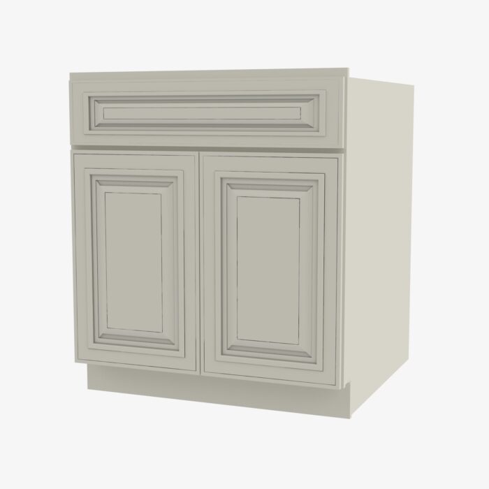 sl s2421b 34 1 2 double door 24 inch sink base vanity with drawers signature pearl