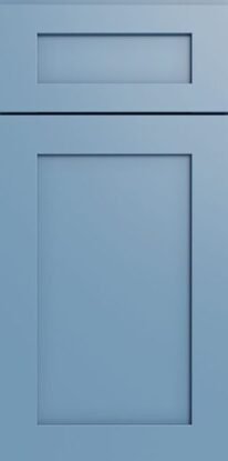 Forevermark Cabinetry Xterra Blue Shaker Sample Door