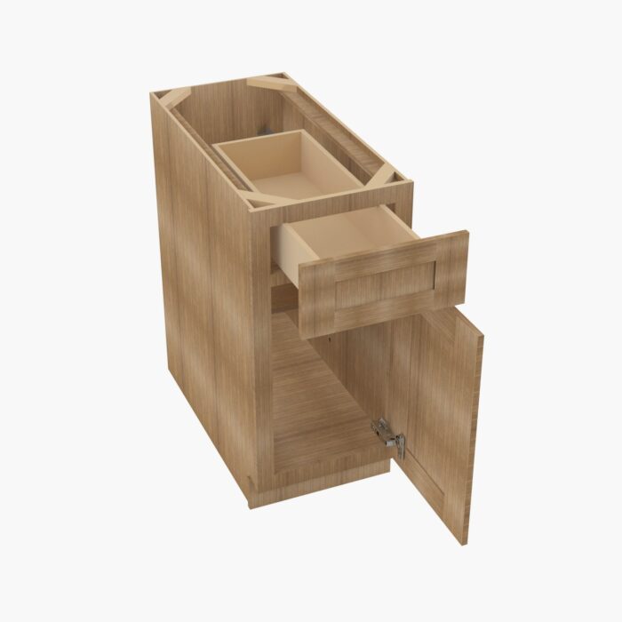 Forevermark AR B21 Single Door Cabinets 21 Inch Base Cabinet Woodland Brown Shaker Brown 21 Inch Cabinet 4