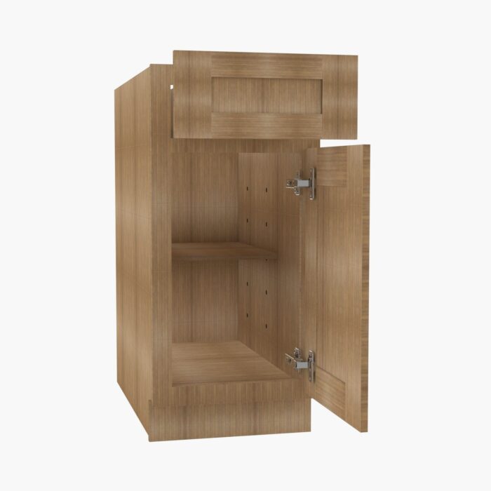 Forevermark AR B21 Single Door Cabinets 21 Inch Base Cabinet Woodland Brown Shaker Brown 21 Inch Cabinet