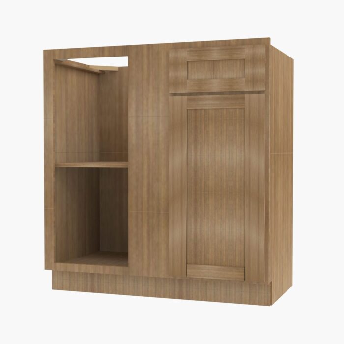 Forevermark AR BBLC4548 42W Double Door 42 Inch Base Blind Corner Cabinets Cabinet Woodland Brown Shaker Brown 42 Inch Cabinet 3