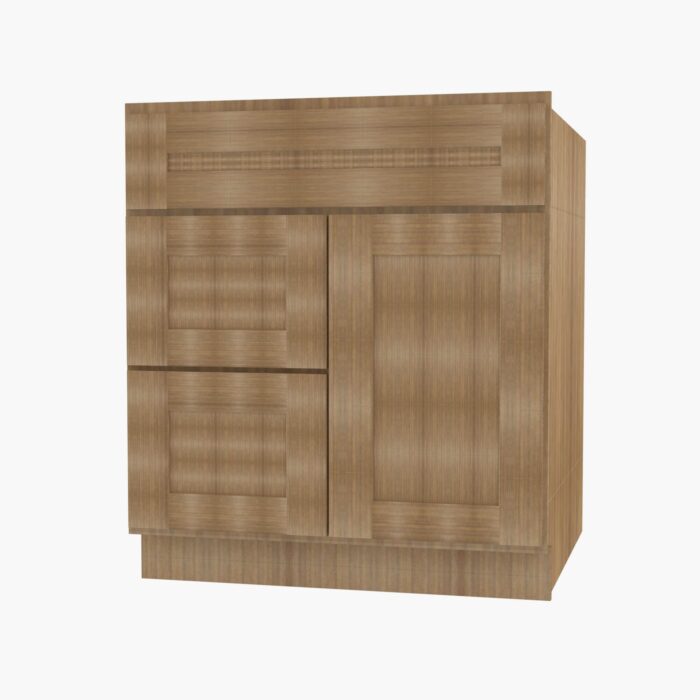 Forevermark AR S3621BDL 34 12 Double Door 36 Inch Sink Base Combo Vanity with Left Drawer Woodland Brown Shaker Brown 36 Inch Cabinet 3