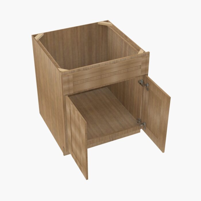 Forevermark AR SB24 Double Door 24 Inch Sink Base Cabinet Woodland Brown Shaker Brown 24 Inch Cabinet 7