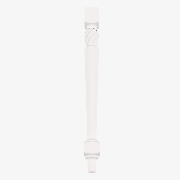 Forevermark AW LEG81 Full Decor Leg TSG Forevermark Ice White Shaker White 3 Inch Cabinet