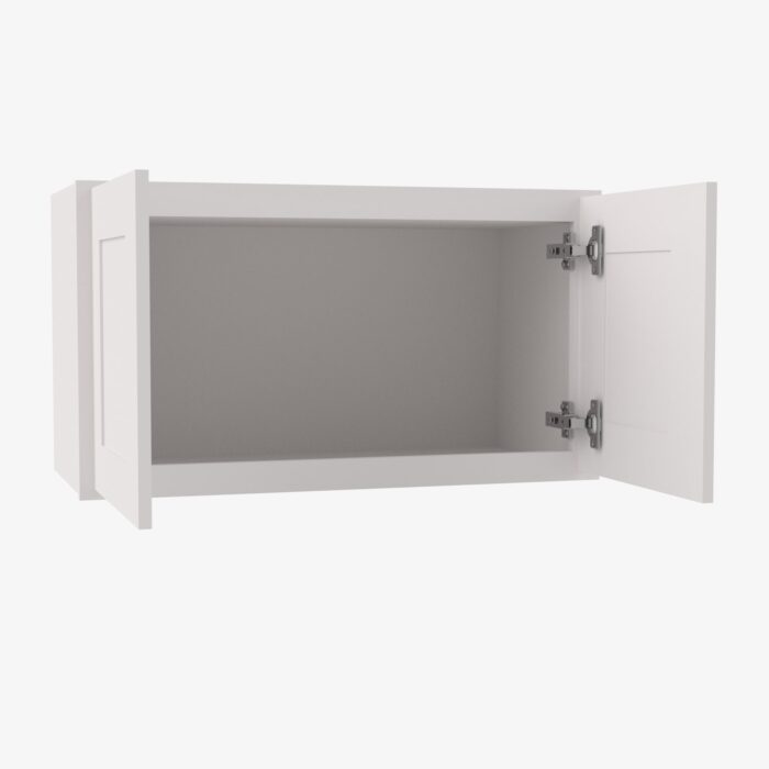 Forevermark AW W2415B Double Door 24 Inch Wall Cabinet Ice White Shaker White 24 Inch Cabinet 3