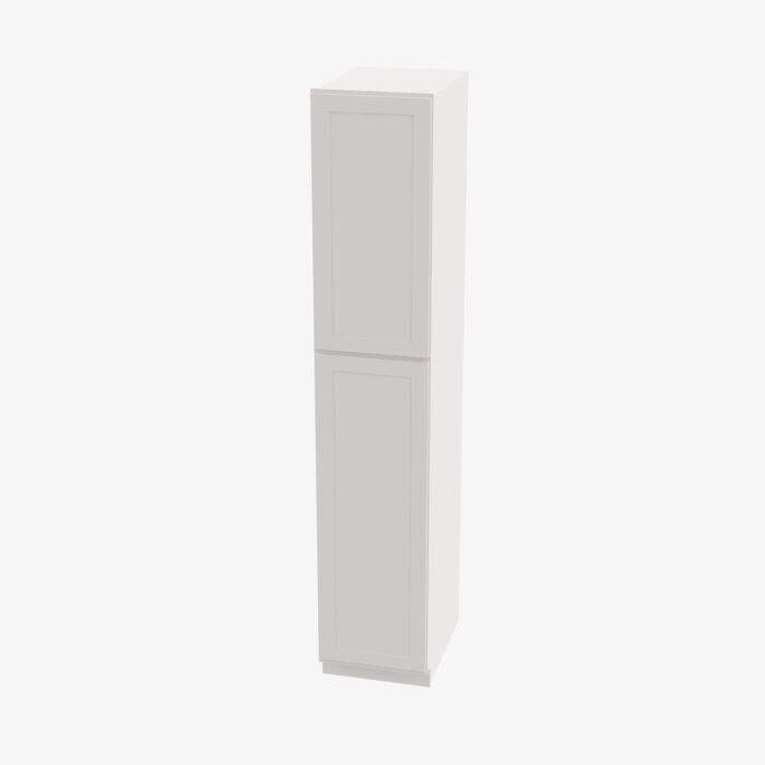 Forevermark AW WP1584 Double Door 15 Inch Tall Wall Pantry Cabinet Ice White Shaker White 15 Inch Cabinet 2