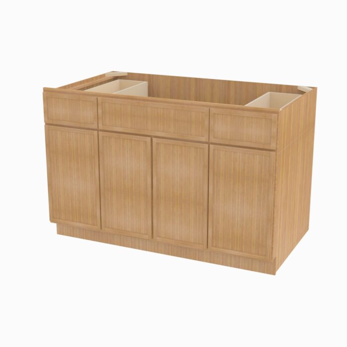 Forevermark PS S4821B12D 34 12 Double Door 48 Inch Sink Base Combo Vanity with Drawers Petit Sand Brown 48 Inch Cabinet 2