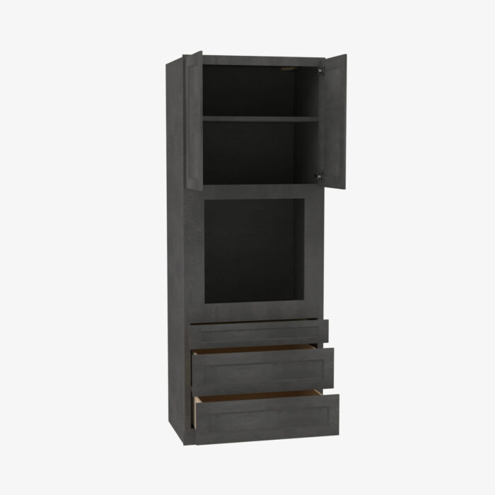Forevermark TS OC3384B Double Door 33 Inch Tall Oven Cabinet Townsquare Grey Grey 33 Inch Cabinet 3