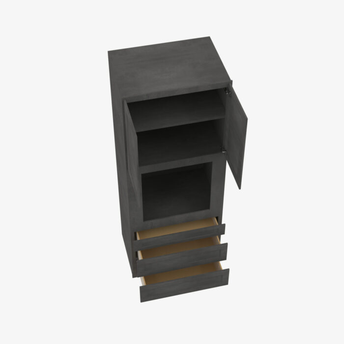 Forevermark TS OC3384B Double Door 33 Inch Tall Oven Cabinet Townsquare Grey Grey 33 Inch Cabinet 4